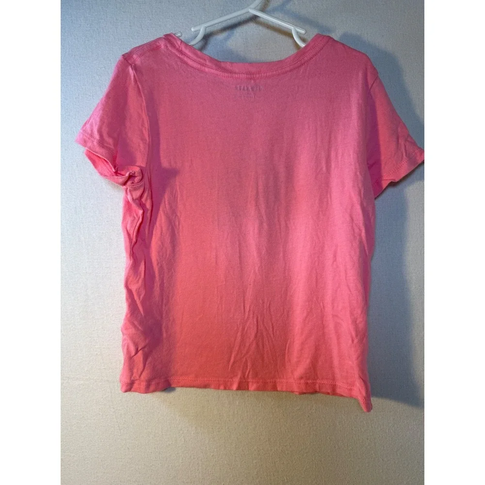 Old Navy Girls Pink Living My‎ Best Life Scooter Graphic T-Shirt Size S 6-7